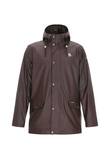 SCHMUDDELWEDDA Regenjacke dark brown