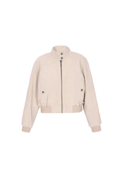 DREIMASTER Lederjacke offwhite