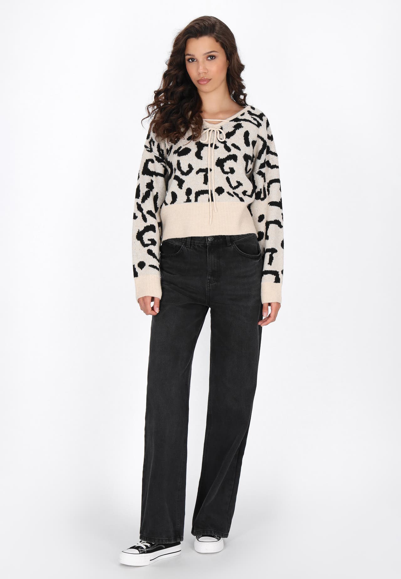 MYMO Pullover offwhite black, Bild 1