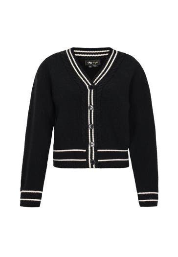 MYMO Strickjacke black