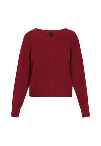 DREIMASTER Strickjacke burgundy