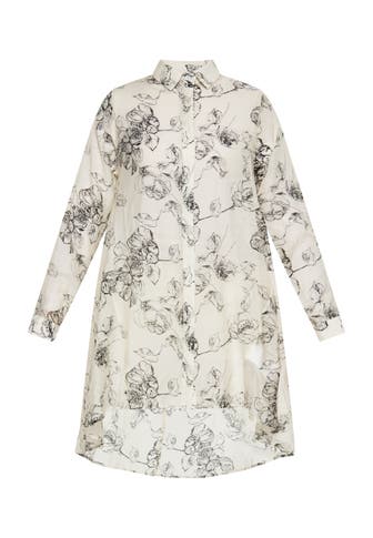 DREIMASTER Casual-Bluse Schwarz Wollweiss