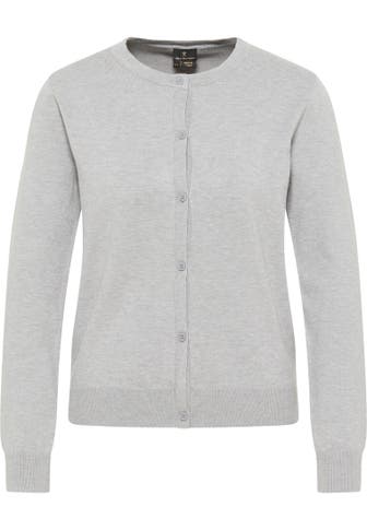 DREIMASTER Strickjacke Grau Melange