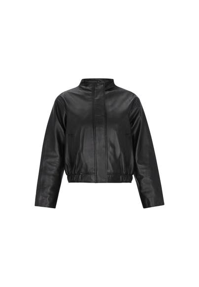 DREIMASTER Lederjacke black