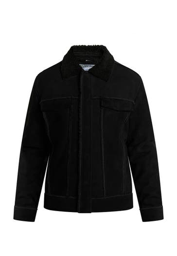 DREIMASTER Lederjacke Schwarz