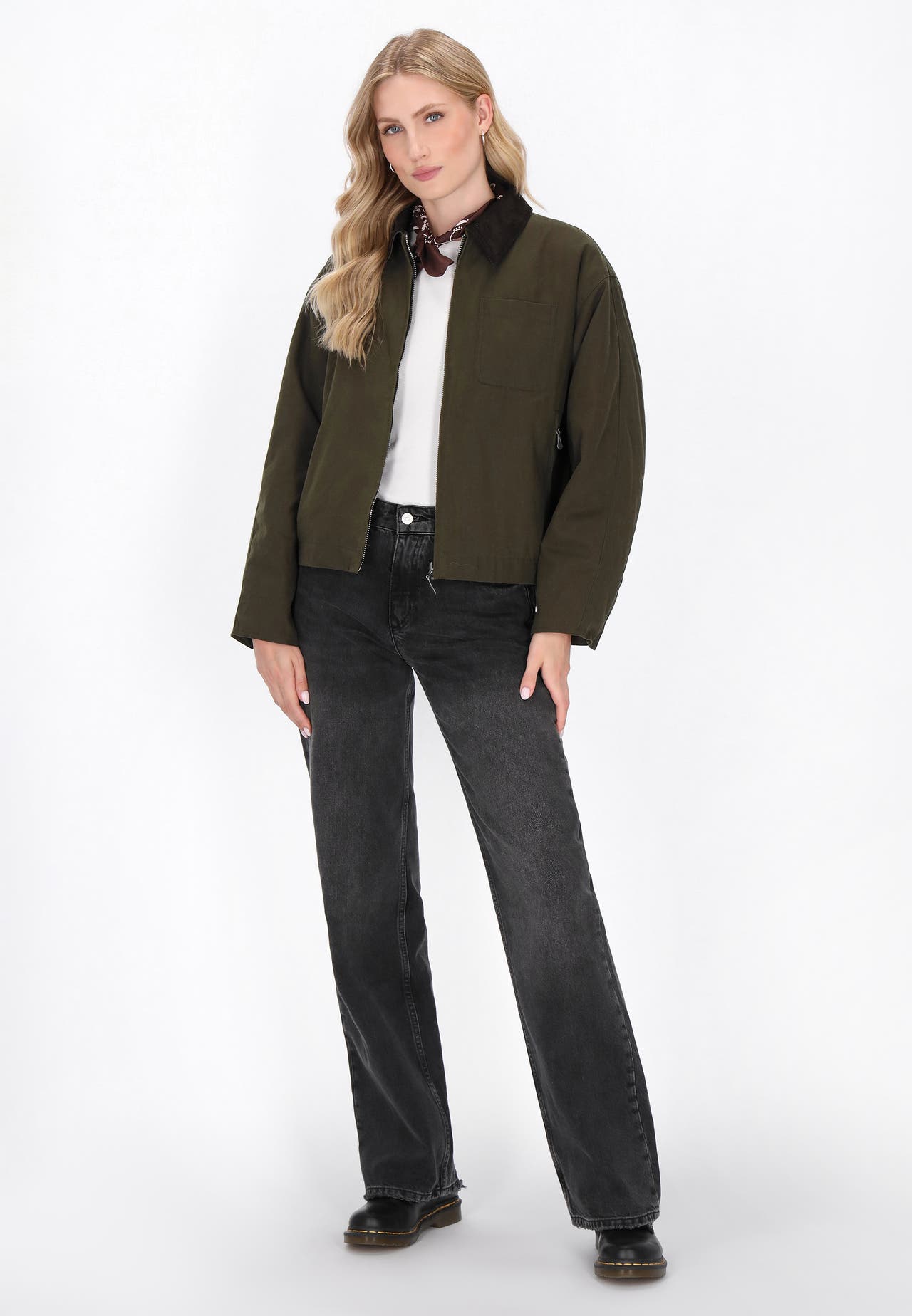 DREIMASTER Übergangsjacke dark olive, Bild 1