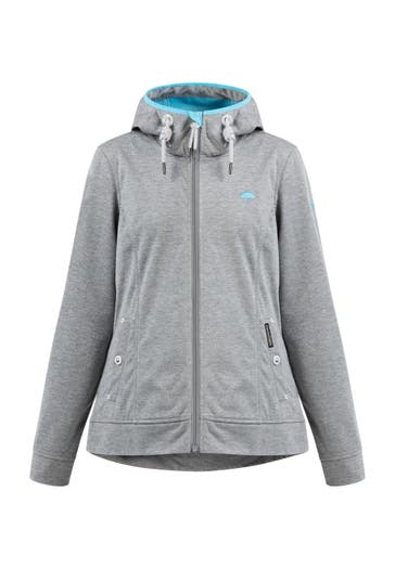 SCHMUDDELWEDDA Übergangsjacke Grau Melange Dunkelaqua-280