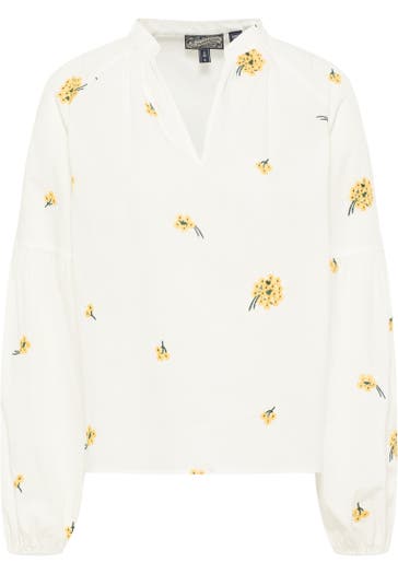 DREIMASTER Tunika Wollweiss Gelb