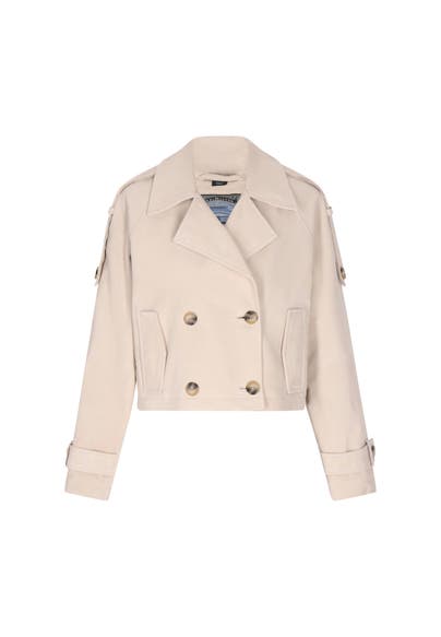 DREIMASTER Lederjacke offwhite