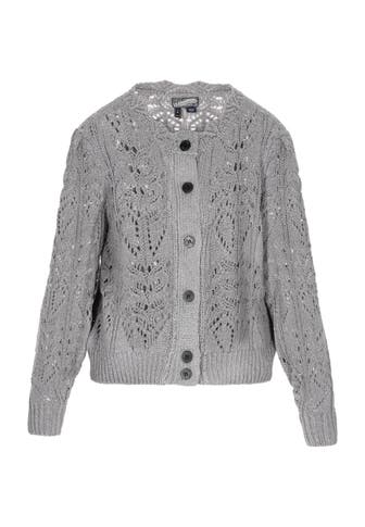 DREIMASTER Strickjacke grey melange