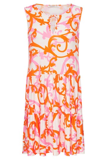 FÉRAUD Strandkleid Ärmellos im romantischen Ornament-Print Viskose/Elasthan -