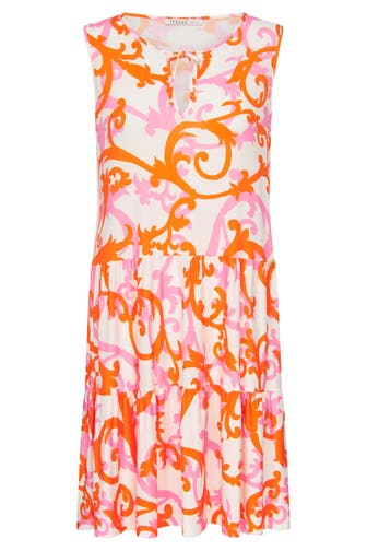 FÉRAUD Strandkleid Ärmellos im romantischen Ornament-Print Viskose/Elasthan -