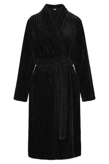 RÖSCH Bademantel - schwarz