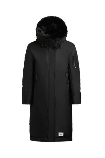 KHUJO Mantel OLIVA BOMBER BLACK