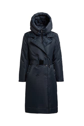 KHUJO Trenchcoat LEXY PORT BLUE