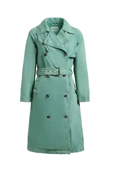 KHUJO Trenchcoat ENZA PINE GREEN