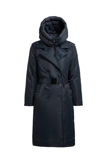 KHUJO Trenchcoat LEXY PORT BLUE