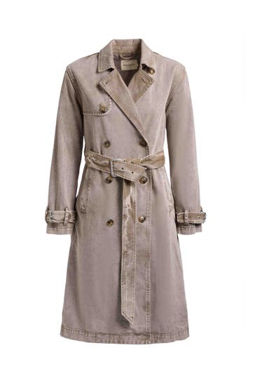 KHUJO Trenchcoat HERA LATTE BROWN