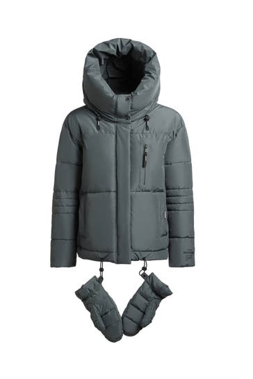 KHUJO Jacke PEEKE2 WITH GLOVES FOAM GREEN