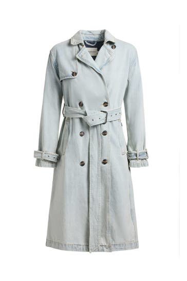 KHUJO Trenchcoat HERA BLEACHED BLUE