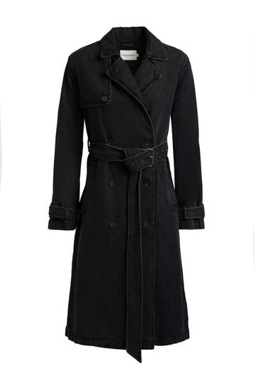 KHUJO Trenchcoat HERA BLACK