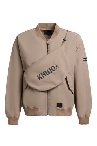 KHUJO Übergangsjacke RYLEE WITH BAG LATTE BROWN
