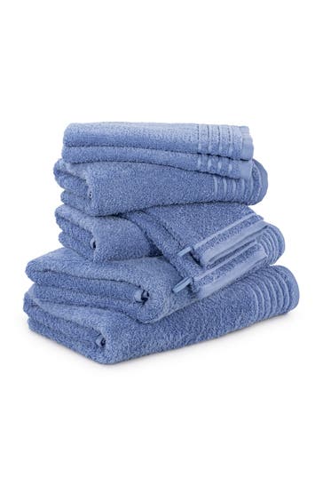 MÖVE Handtuch 2x 20x15 cm + 2x 30x50 cm + 2x 50x100 cm + 2x 67x140 cm cornflower