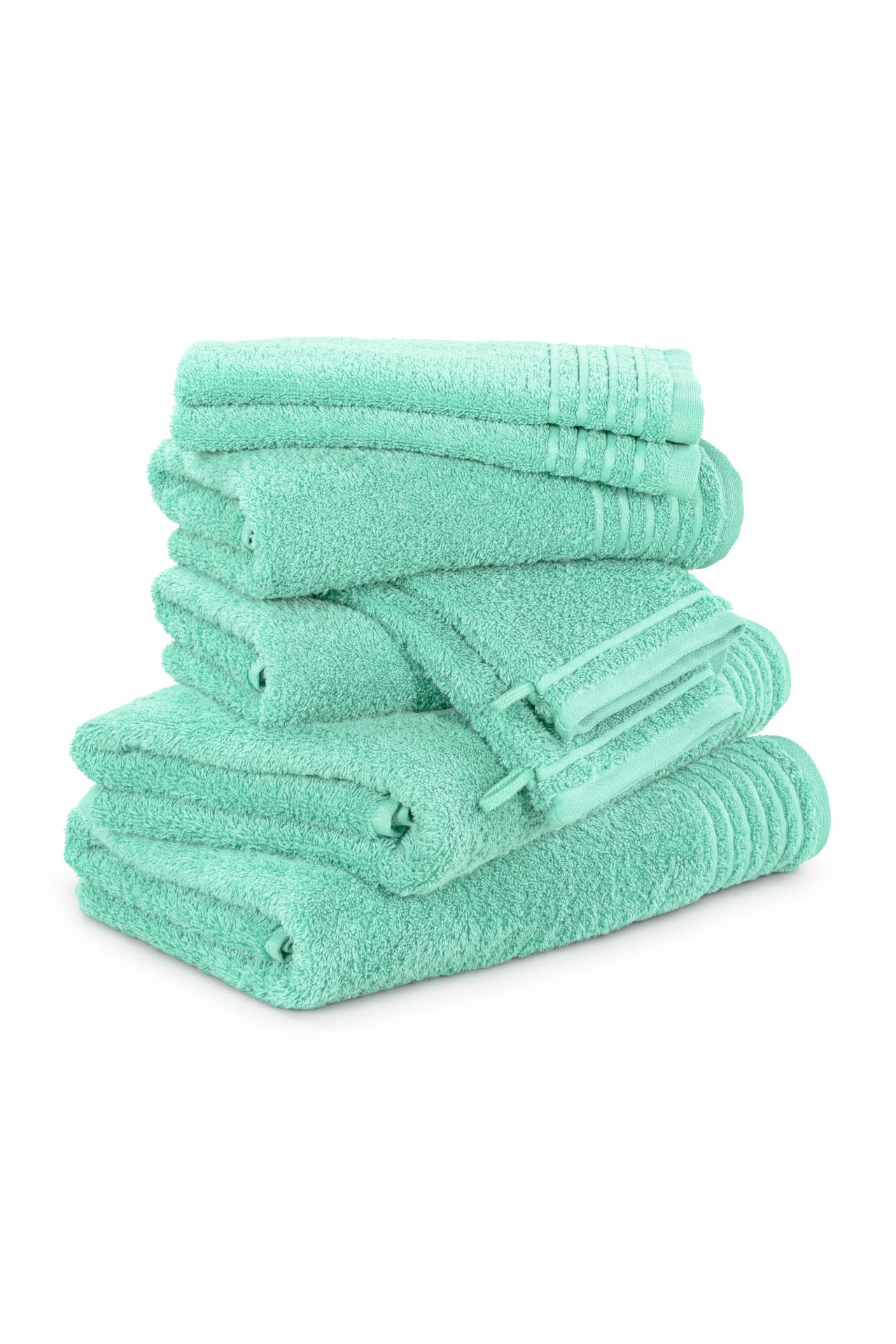 MÖVE Handtuch 2x 20x15 cm + 2x 30x50 cm + 2x 50x100 cm + 2x 67x140 cm jelly mint, Bild 1