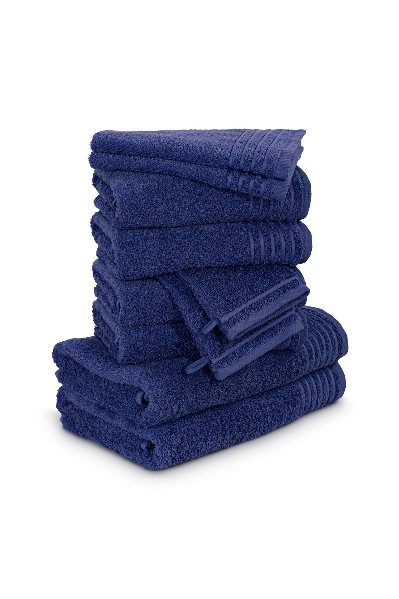 MÖVE Handtuch 2x 20x15 cm + 2x 30x50 cm + 4x 50x100 cm + 2x 67x140 cm deep sea, Bild 1