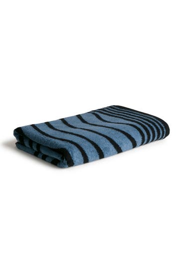 MÖVE - Handtuch Illusions 67x140 cm steelblue/black