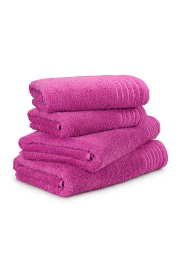 MÖVE Handtuch 2x 50x100cm + 2x 67x140cm raspberry