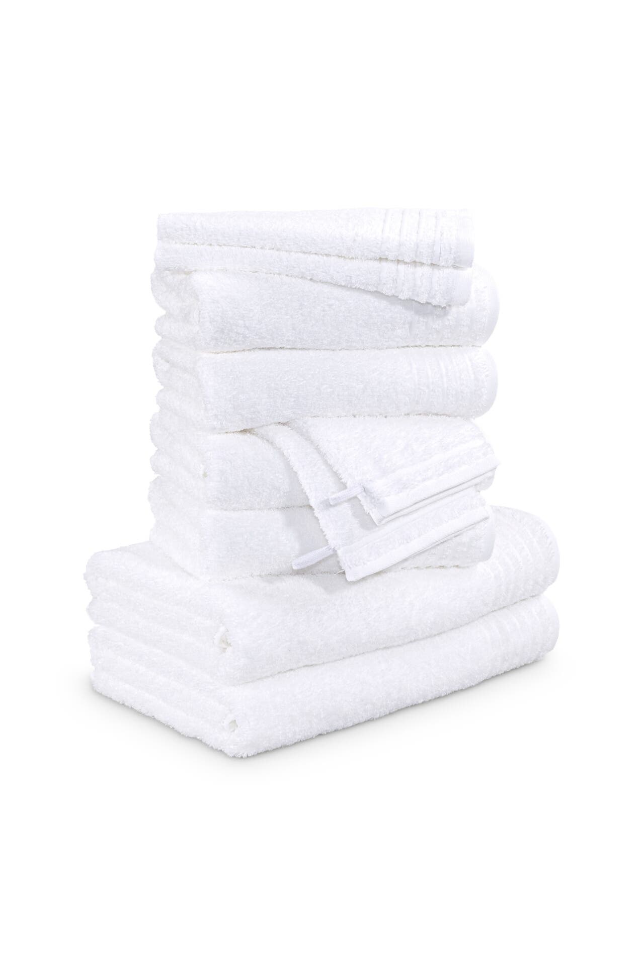 MÖVE Handtuch 2x 20x15 cm + 2x 30x50 cm + 4x 50x100 cm + 2x 67x140 cm snow, Bild 1