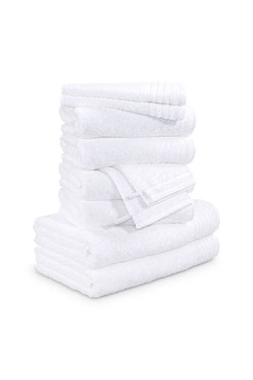 MÖVE Handtuch 2x 20x15 cm + 2x 30x50 cm + 4x 50x100 cm + 2x 67x140 cm snow