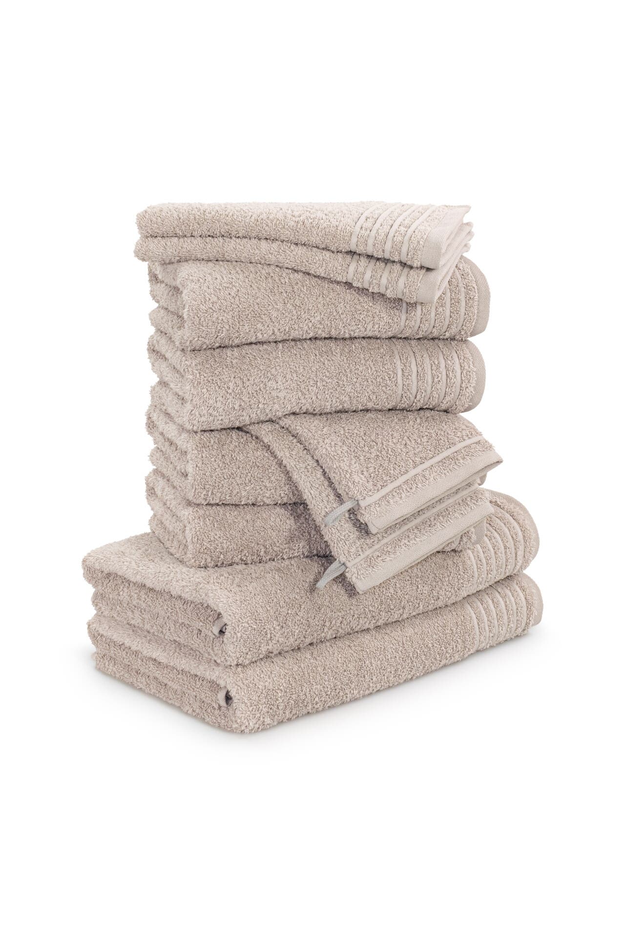 MÖVE Handtuch 2x 20x15 cm + 2x 30x50 cm + 4x 50x100 cm + 2x 67x140 cm cashmere, Bild 1