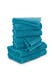 Handtuch 2x 20x15 cm + 2x 30x50 cm + 4x 50x100 cm + 2x 67x140 cm lagoon