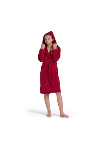 MÖVE Bademantel Bademantel mit Kapuze ruby