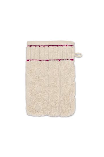 MÖVE - Handtuch Cosy Knits nature/berry