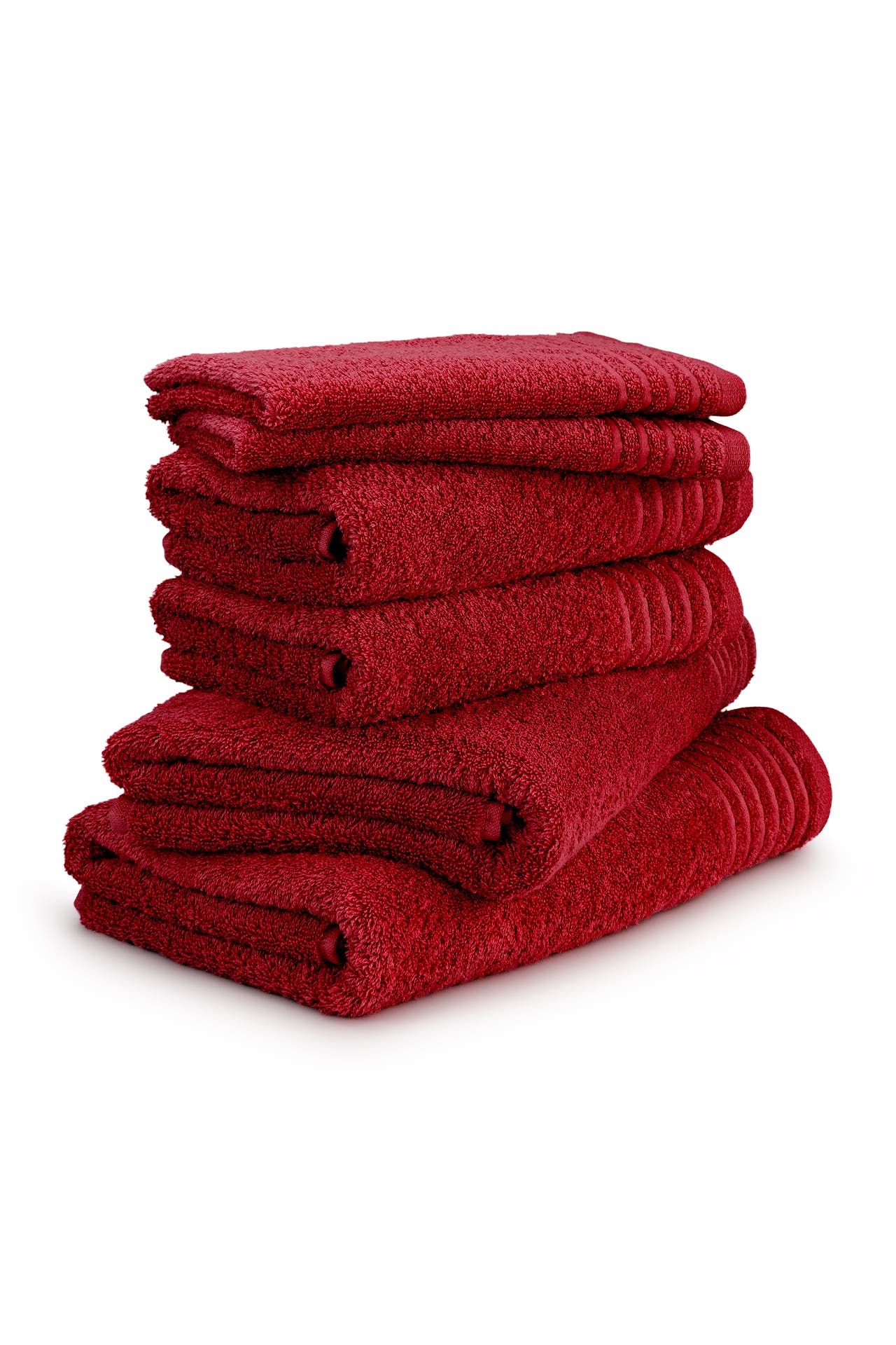MÖVE Handtuch 2x 30x50 cm + 2x 50x100 cm + 2x67x140 cm ruby, Bild 1