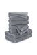 Handtuch 2x 20x15 cm + 2x 30x50 cm + 4x 50x100 cm + 2x 67x140 cm stone
