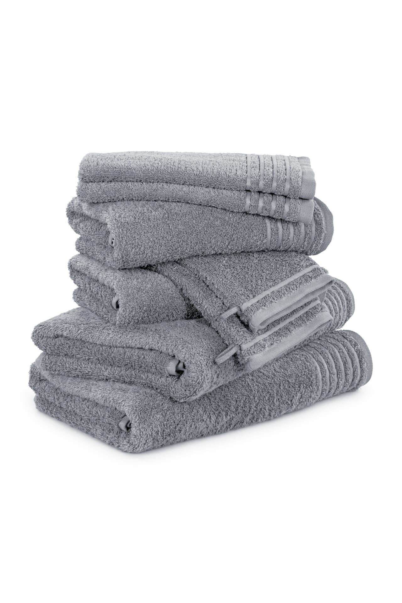 MÖVE Handtuch 2x 20x15 cm + 2x 30x50 cm + 2x 50x100 cm + 2x 67x140 cm stone, Bild 1