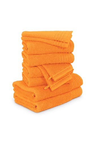 MÖVE Handtuch 2x 20x15 cm + 2x 30x50 cm + 4x 50x100 cm + 2x 67x140 cm orange