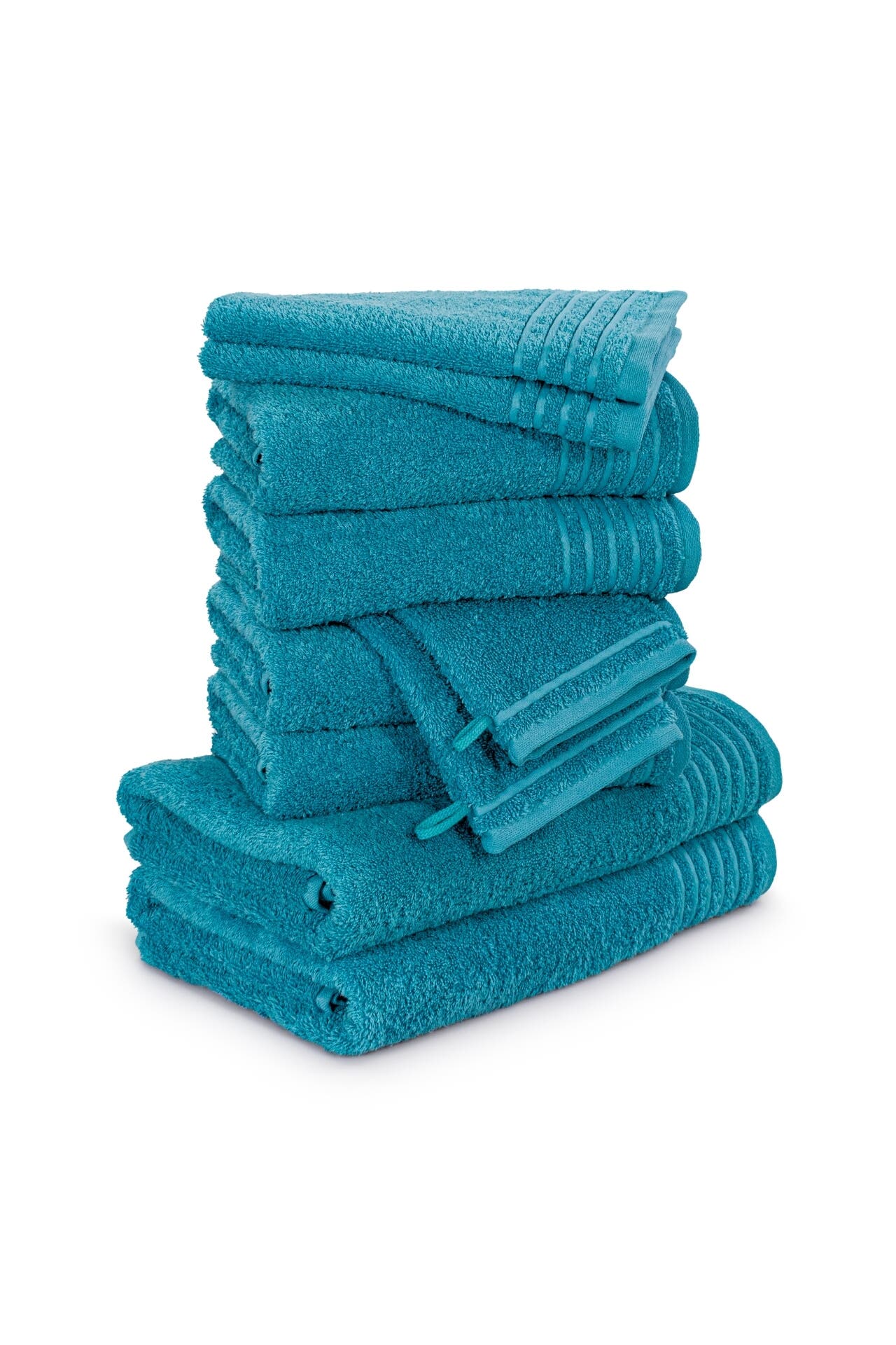 MÖVE Handtuch 2x 20x15 cm + 2x 30x50 cm + 4x 50x100 cm + 2x 67x140 cm lagoon, Bild 1