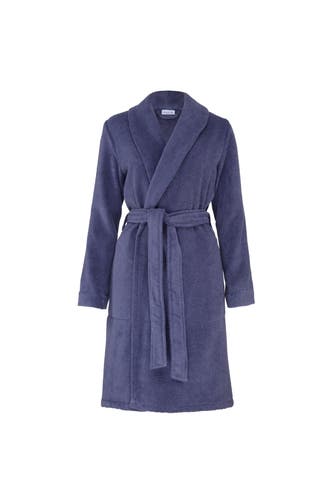 MÖVE Bademantel Schalkragenmantel blueberry