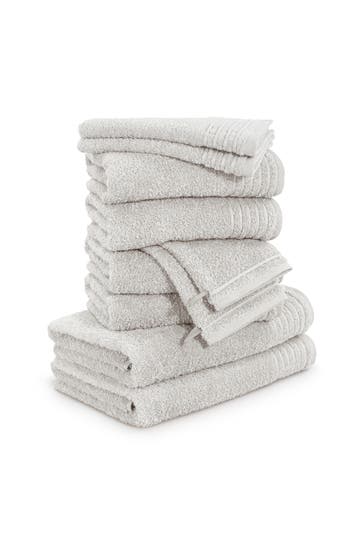 MÖVE Handtuch 2x 20x15 cm + 2x 30x50 cm + 4x 50x100 cm + 2x 67x140 cm grey