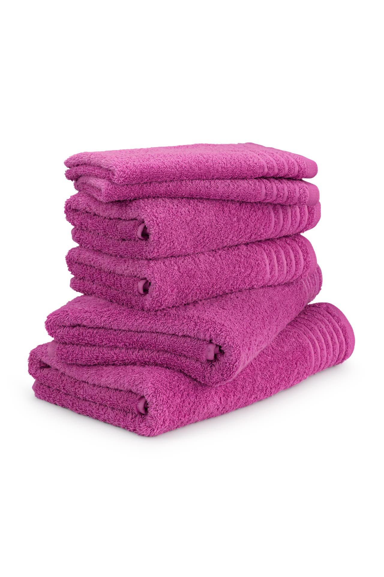 MÖVE Handtuch 2x 30x50 cm + 2x 50x100 cm + 2x67x140 cm raspberry, Bild 1