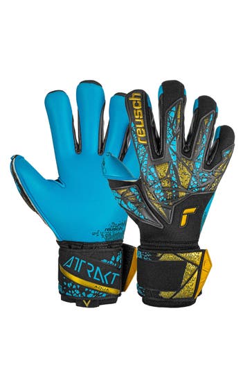 REUSCH Handschuhe Attrakt Aqua Finger Support schwarz-gold