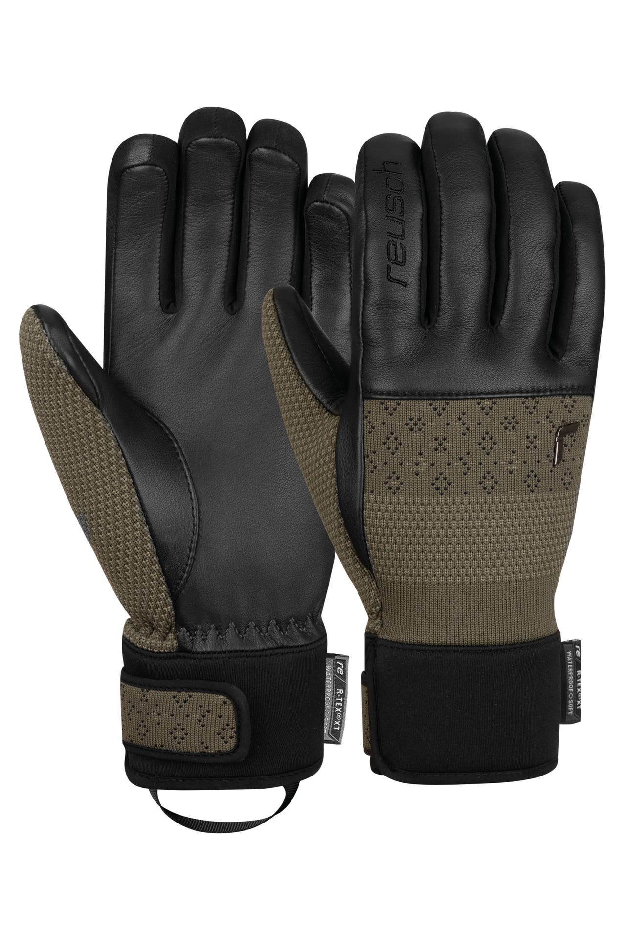 REUSCH Handschuhe Re:Knit Elisabeth R-TEX® XT oliv-schwarz, Bild 1