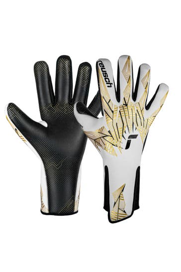 REUSCH Handschuhe Pure Contact Gold X GluePrint Strapless weiss-gold