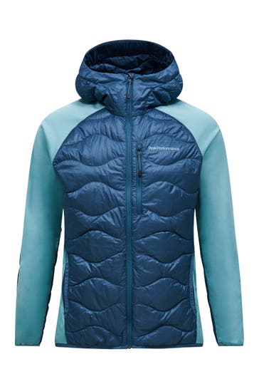 PEAK PERFORMANCE Funktionsjacke M Helium Down Hybrid Hood taubenblau