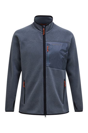 PEAK PERFORMANCE Fleecejacke M Pile Zip Jacket dunkelgrau